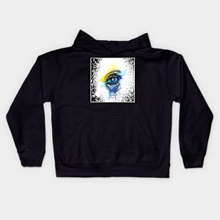 Watercolor Eye Kids Hoodie